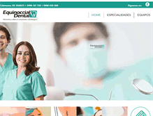 Tablet Screenshot of dentalequinoccial.com